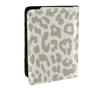 Wykjtwo Leopardo Patrón Marrón, Funda para Pasaporte Cartera de Viaje de Cuero PU Funda para Pasaporte Fundas para Pasaporte 6,5 Pulgadas