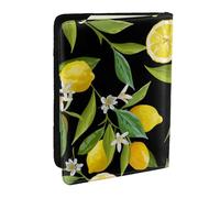 Wykjtwo limón Amarillo, Funda para Pasaporte Cartera de Viaje de Cuero PU Funda para Pasaporte Fundas para Pasaporte 6,5 Pulgadas
