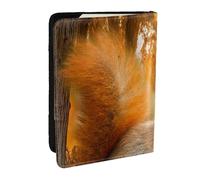 Wykjtwo Linda Ardilla Comiendo nueces, Funda para Pasaporte Cartera de Viaje de Cuero PU Funda para Pasaporte Fundas para Pasaporte 6,5 Pulgadas