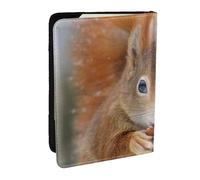 Wykjtwo Linda Ardilla, Funda para Pasaporte Cartera de Viaje de Cuero PU Funda para Pasaporte Fundas para Pasaporte 6,5 Pulgadas