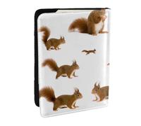 Wykjtwo Linda - Linda Ardilla, Funda para Pasaporte Cartera de Viaje de Cuero PU Funda para Pasaporte Fundas para Pasaporte 6,5 Pulgadas