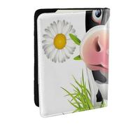 Wykjtwo Linda Vaca, Funda para Pasaporte Cartera de Viaje de Cuero PU Funda para Pasaporte Fundas para Pasaporte 6,5 Pulgadas