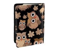 Wykjtwo Lindo búho, Funda para Pasaporte Cartera de Viaje de Cuero PU Funda para Pasaporte Fundas para Pasaporte 6,5 Pulgadas