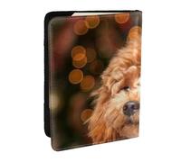 Wykjtwo Lindo caniche, Funda para Pasaporte Cartera de Viaje de Cuero PU Funda para Pasaporte Fundas para Pasaporte 6,5 Pulgadas