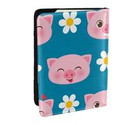 Wykjtwo Lindo Cerdo, Funda para Pasaporte Cartera de Viaje de Cuero PU Funda para Pasaporte Fundas para Pasaporte 6,5 Pulgadas