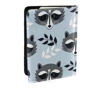 Wykjtwo Lindo patrón de Mapache, Funda para Pasaporte Cartera de Viaje de Cuero PU Funda para Pasaporte Fundas para Pasaporte 6,5 Pulgadas