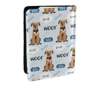 Wykjtwo Lindo patrón de Perro Mascota, Funda para Pasaporte Cartera de Viaje de Cuero PU Funda para Pasaporte Fundas para Pasaporte 6,5 Pulgadas