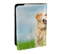 Wykjtwo Lindo Perro Labrador Impreso, Funda para Pasaporte Cartera de Viaje de Cuero PU Funda para Pasaporte Fundas para Pasaporte 6,5 Pulgadas