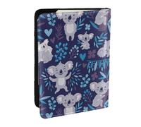 Wykjtwo Lindos Osos Koala Animales Precios, Funda para Pasaporte Cartera de Viaje de Cuero PU Funda para Pasaporte Fundas para Pasaporte 6,5 Pulgadas