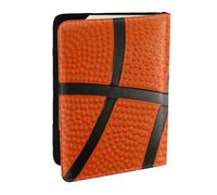 Wykjtwo Línea Negra De Baloncesto, Funda para Pasaporte Cartera de Viaje de Cuero PU Funda para Pasaporte Fundas para Pasaporte 6,5 Pulgadas