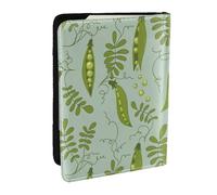 Wykjtwo Los Guisantes Verdes salen Azules, Funda para Pasaporte Cartera de Viaje de Cuero PU Funda para Pasaporte Fundas para Pasaporte 6,5 Pulgadas