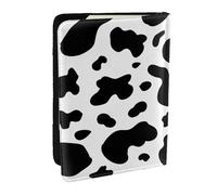 Wykjtwo Manchas de Vaca, Funda para Pasaporte Cartera de Viaje de Cuero PU Funda para Pasaporte Fundas para Pasaporte 6,5 Pulgadas