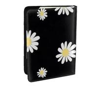 Wykjtwo Margarita Negra, Funda para Pasaporte Cartera de Viaje de Cuero PU Funda para Pasaporte Fundas para Pasaporte 6,5 Pulgadas