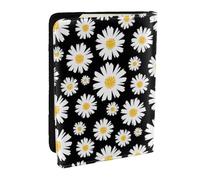 Wykjtwo Margaritas Florales, Funda para Pasaporte Cartera de Viaje de Cuero PU Funda para Pasaporte Fundas para Pasaporte 6,5 Pulgadas