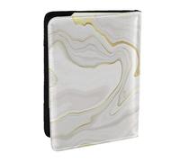 Wykjtwo Mármol Blanco, Funda para Pasaporte Cartera de Viaje de Cuero PU Funda para Pasaporte Fundas para Pasaporte 6,5 Pulgadas