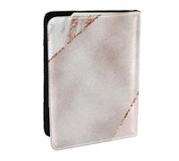 Wykjtwo Mármol de Oro Rosa Mixto Empalmado, Funda para Pasaporte Cartera de Viaje de Cuero PU Funda para Pasaporte Fundas para Pasaporte 6,5 Pulgadas