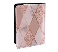 Wykjtwo Mármol Lujo Geométrico, Funda para Pasaporte Cartera de Viaje de Cuero PU Funda para Pasaporte Fundas para Pasaporte 6,5 Pulgadas