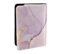 Wykjtwo Mármol Rosa, Funda para Pasaporte Cartera de Viaje de Cuero PU Funda para Pasaporte Fundas para Pasaporte 6,5 Pulgadas