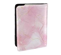 Wykjtwo Mármol Rosa Pastel Rpse, Funda para Pasaporte Cartera de Viaje de Cuero PU Funda para Pasaporte Fundas para Pasaporte 6,5 Pulgadas