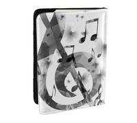 Wykjtwo Música con tecla G, Funda para Pasaporte Cartera de Viaje de Cuero PU Funda para Pasaporte Fundas para Pasaporte 6,5 Pulgadas