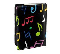 Wykjtwo Música, Funda para Pasaporte Cartera de Viaje de Cuero PU Funda para Pasaporte Fundas para Pasaporte 6,5 Pulgadas