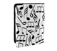 Wykjtwo Notas Musicales con Clave, Funda para Pasaporte Cartera de Viaje de Cuero PU Funda para Pasaporte Fundas para Pasaporte 6,5 Pulgadas