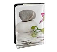 Wykjtwo orquídea Morada, Funda para Pasaporte Cartera de Viaje de Cuero PU Funda para Pasaporte Fundas para Pasaporte 6,5 Pulgadas