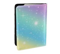 Wykjtwo Pastel Arcoiris, Funda para Pasaporte Cartera de Viaje de Cuero PU Funda para Pasaporte Fundas para Pasaporte 6,5 Pulgadas