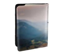 Wykjtwo Pastor Australiano Montañas Aussie Pets Perros, Funda para Pasaporte Cartera de Viaje de Cuero PU Funda para Pasaporte Fundas para Pasaporte 6,5 Pulgadas