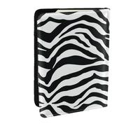 Wykjtwo Patrón de Cebra Blanco Negro, Funda para Pasaporte Cartera de Viaje de Cuero PU Funda para Pasaporte Fundas para Pasaporte 6,5 Pulgadas