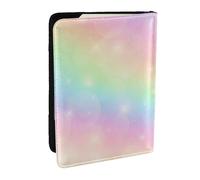 Wykjtwo Patrón de Colores del Arco Iris, Funda para Pasaporte Cartera de Viaje de Cuero PU Funda para Pasaporte Fundas para Pasaporte 6,5 Pulgadas