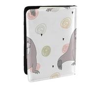 Wykjtwo Patrón de Foca y morsa, Funda para Pasaporte Cartera de Viaje de Cuero PU Funda para Pasaporte Fundas para Pasaporte 6,5 Pulgadas