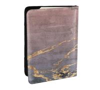 Wykjtwo Patrón de mármol de Oro Rosa, Funda para Pasaporte Cartera de Viaje de Cuero PU Funda para Pasaporte Fundas para Pasaporte 6,5 Pulgadas