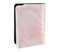 Wykjtwo Patrón De Mármol Mármol Blanco Y Rosa, Funda para Pasaporte Cartera de Viaje de Cuero PU Funda para Pasaporte Fundas para Pasaporte 6,5 Pulgadas
