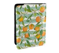 Wykjtwo Patrón de Naranjas y cítricos, Funda para Pasaporte Cartera de Viaje de Cuero PU Funda para Pasaporte Fundas para Pasaporte 6,5 Pulgadas