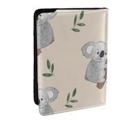 Wykjtwo Patrón de Osos Koala de Dibujos Animados Lindo, Funda para Pasaporte Cartera de Viaje de Cuero PU Funda para Pasaporte Fundas para Pasaporte 6,5 Pulgadas