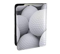 Wykjtwo Patrón de pelotas de Golf 3D, Funda para Pasaporte Cartera de Viaje de Cuero PU Funda para Pasaporte Fundas para Pasaporte 6,5 Pulgadas
