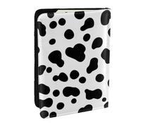 Wykjtwo Patrón de Perro dálmata o Textura de Piel de Vaca, Funda para Pasaporte Cartera de Viaje de Cuero PU Funda para Pasaporte Fundas para Pasaporte 6,5 Pulgadas