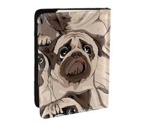 Wykjtwo Patrón Divertido del Barro Amasado, Funda para Pasaporte Cartera de Viaje de Cuero PU Funda para Pasaporte Fundas para Pasaporte 6,5 Pulgadas