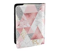 Wykjtwo Patrón geométrico Moderno, Funda para Pasaporte Cartera de Viaje de Cuero PU Funda para Pasaporte Fundas para Pasaporte 6,5 Pulgadas