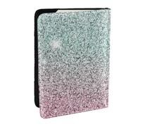 Wykjtwo Patrón Rosa Brillante, Funda para Pasaporte Cartera de Viaje de Cuero PU Funda para Pasaporte Fundas para Pasaporte 6,5 Pulgadas