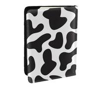 Wykjtwo Patrón Sin Fisuras con Vaca Manchada, Funda para Pasaporte Cartera de Viaje de Cuero PU Funda para Pasaporte Fundas para Pasaporte 6,5 Pulgadas