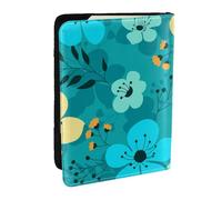 Wykjtwo Patrón sin Fisuras de Flores de Primavera, Funda para Pasaporte Cartera de Viaje de Cuero PU Funda para Pasaporte Fundas para Pasaporte 6,5 Pulgadas