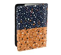 Wykjtwo Patrones de terrazo de Vector Transparente, Funda para Pasaporte Cartera de Viaje de Cuero PU Funda para Pasaporte Fundas para Pasaporte 6,5 Pulgadas