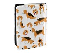 Wykjtwo Perro Beagle, Funda para Pasaporte Cartera de Viaje de Cuero PU Funda para Pasaporte Fundas para Pasaporte 6,5 Pulgadas