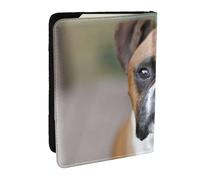 Wykjtwo Perro Bóxer, Funda para Pasaporte Cartera de Viaje de Cuero PU Funda para Pasaporte Fundas para Pasaporte 6,5 Pulgadas