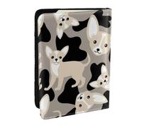 Wykjtwo Perro Chihuahua, Funda para Pasaporte Cartera de Viaje de Cuero PU Funda para Pasaporte Fundas para Pasaporte 6,5 Pulgadas