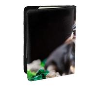 Wykjtwo Perro Chihuahua Lindo, Funda para Pasaporte Cartera de Viaje de Cuero PU Funda para Pasaporte Fundas para Pasaporte 6,5 Pulgadas