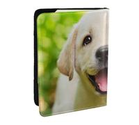 Wykjtwo Perro Labrador Retriever Cachorro, Funda para Pasaporte Cartera de Viaje de Cuero PU Funda para Pasaporte Fundas para Pasaporte 6,5 Pulgadas
