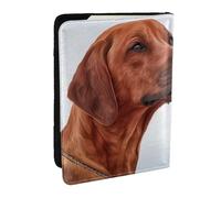 Wykjtwo Perro Ridgeback De Rodesia, Funda para Pasaporte Cartera de Viaje de Cuero PU Funda para Pasaporte Fundas para Pasaporte 6,5 Pulgadas